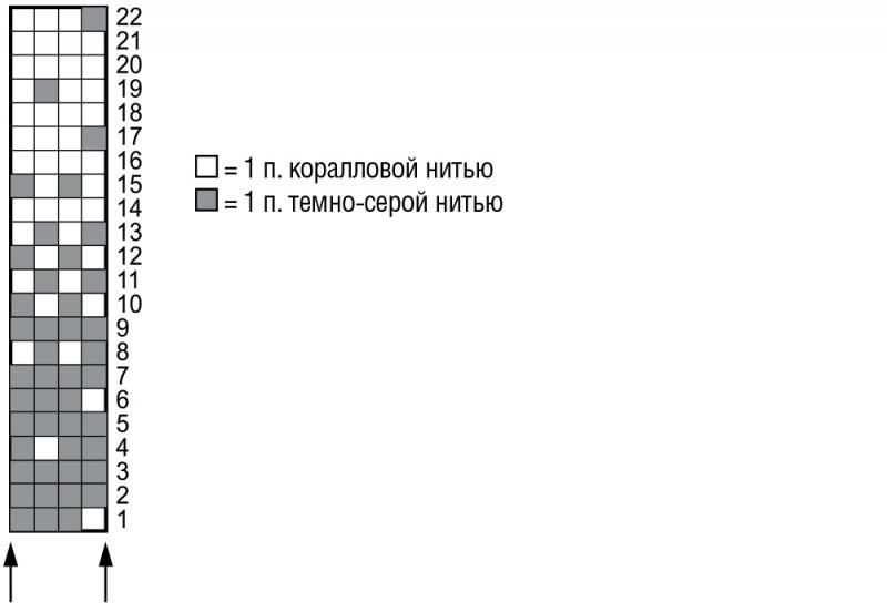 Шапка бини с&nbsp;жаккардовым узором