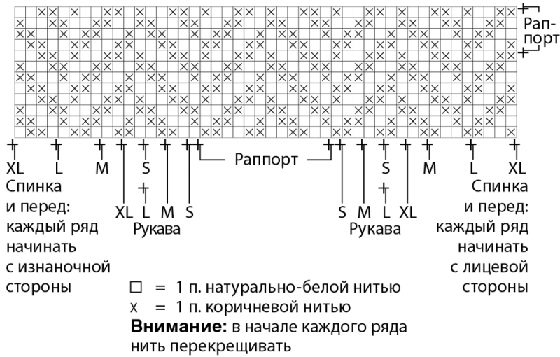 Свитер с узором в «Елочку»
